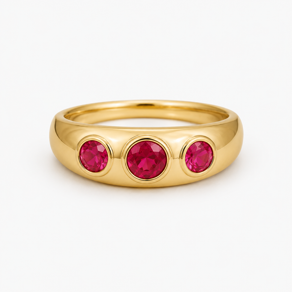 Cool Girl Rubi Pinky Ring